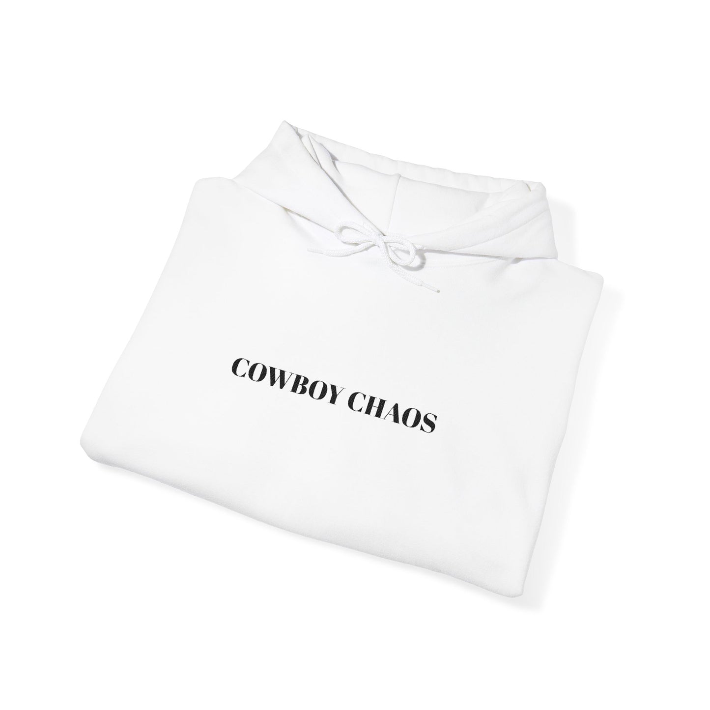 Embroidered Cowboy Chaos Hoodie —Pullover