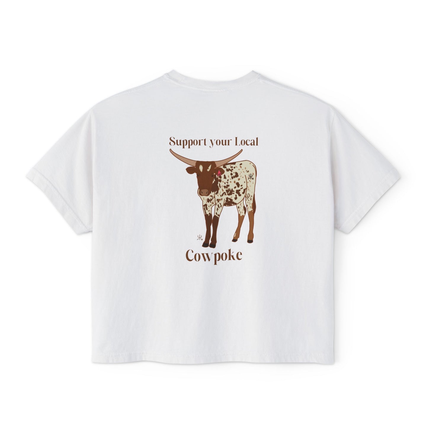 Support Your Local Cowpoke- Marlboro Cropped Tee