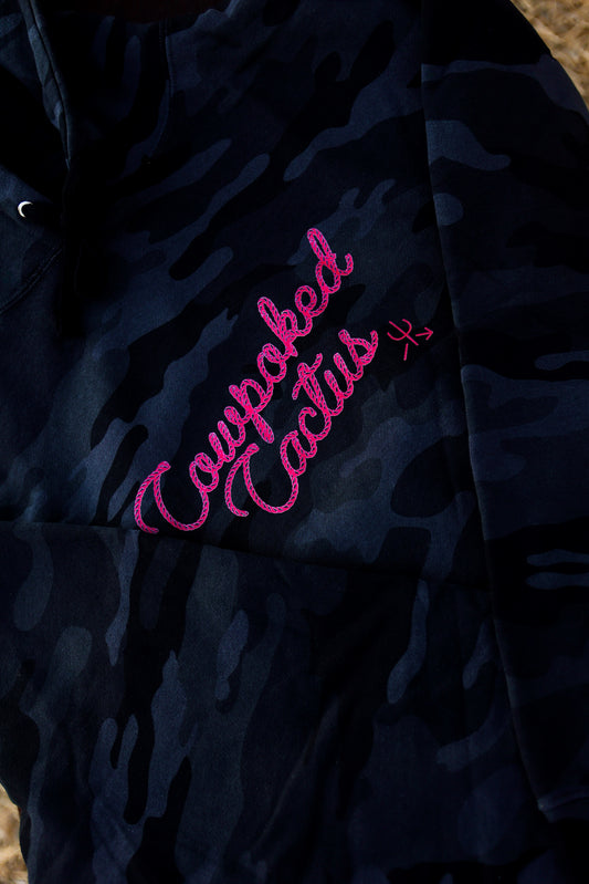 Cowpoked Cactus Camo Hoodie