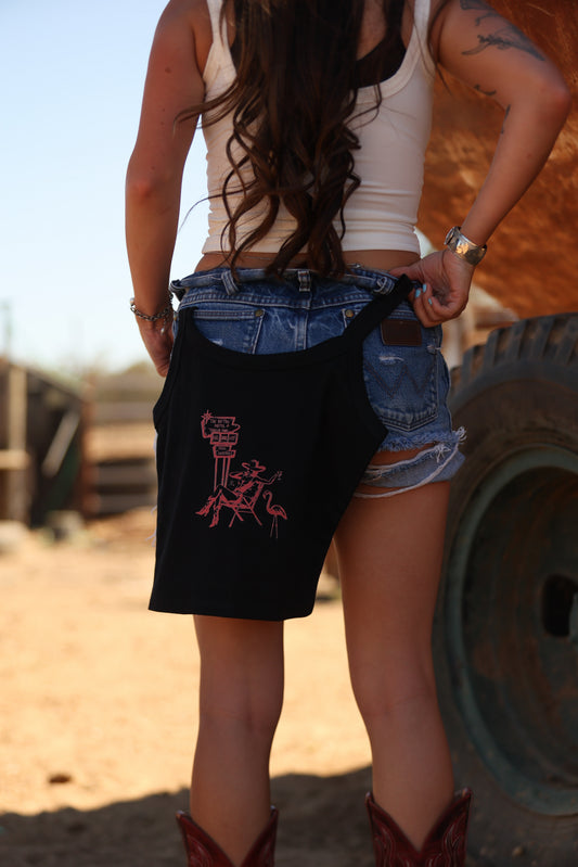 No Tell Motel & Trailer Park Tank Top- Pink