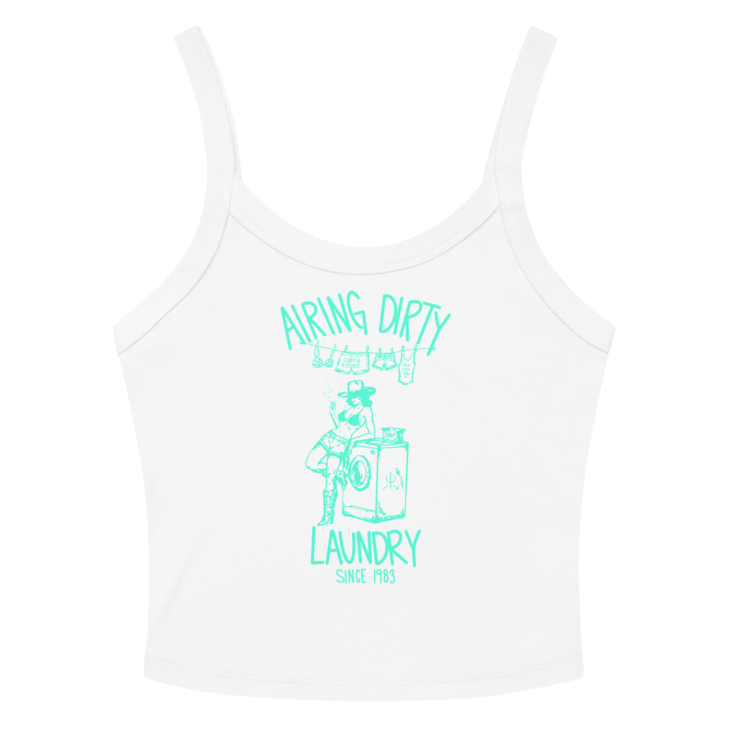 Airing Dirty Laundry Tank Top- Mint