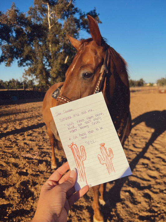 "You'll never regret being kind..." -CC