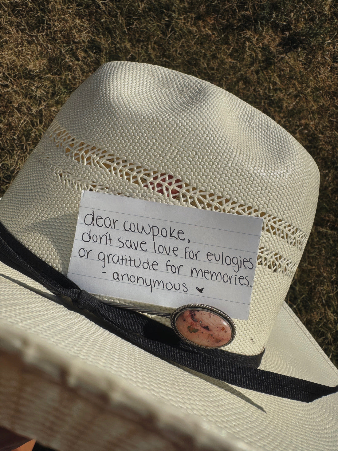 "Don't save love for eulogies..." -Anonymous