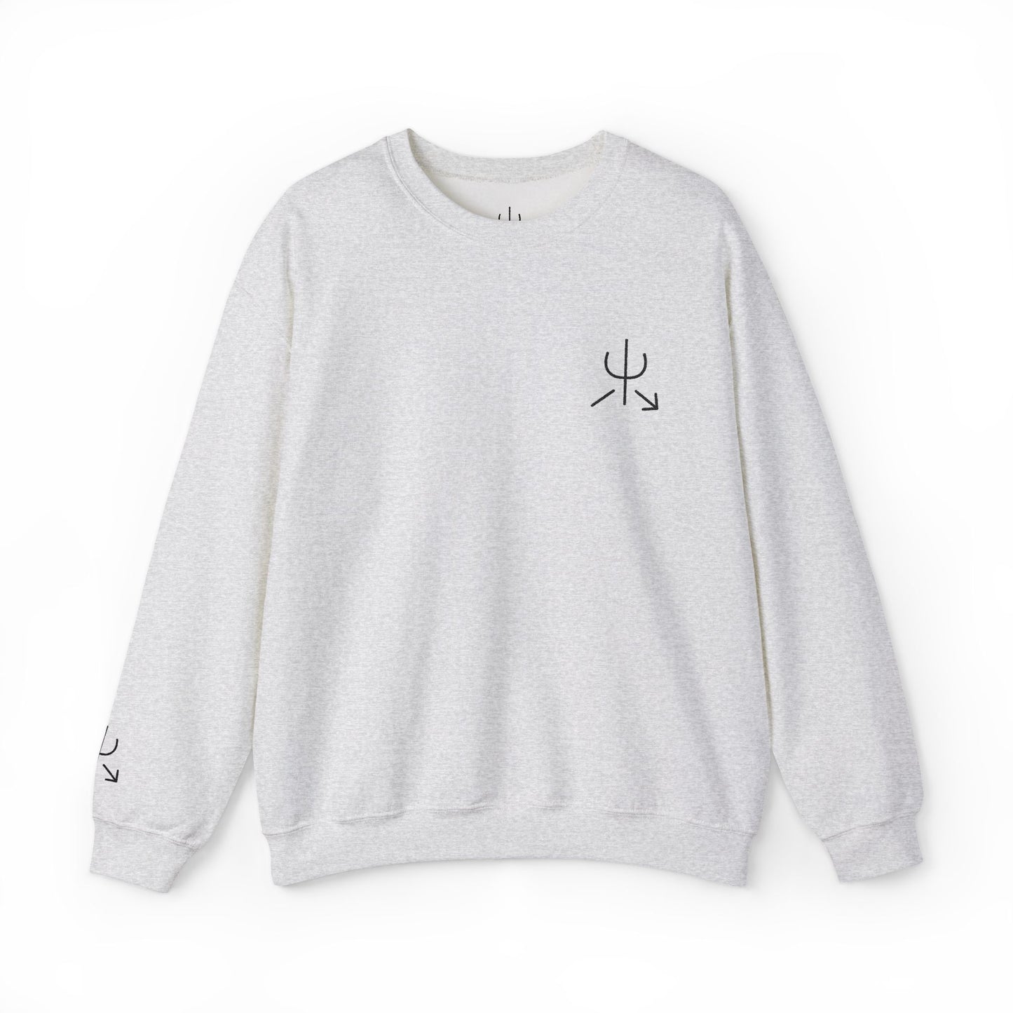 Branded Embroidered Crewneck Sweatshirt