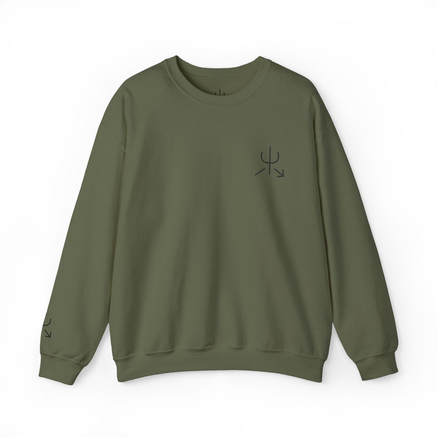 Branded Embroidered Crewneck Sweatshirt