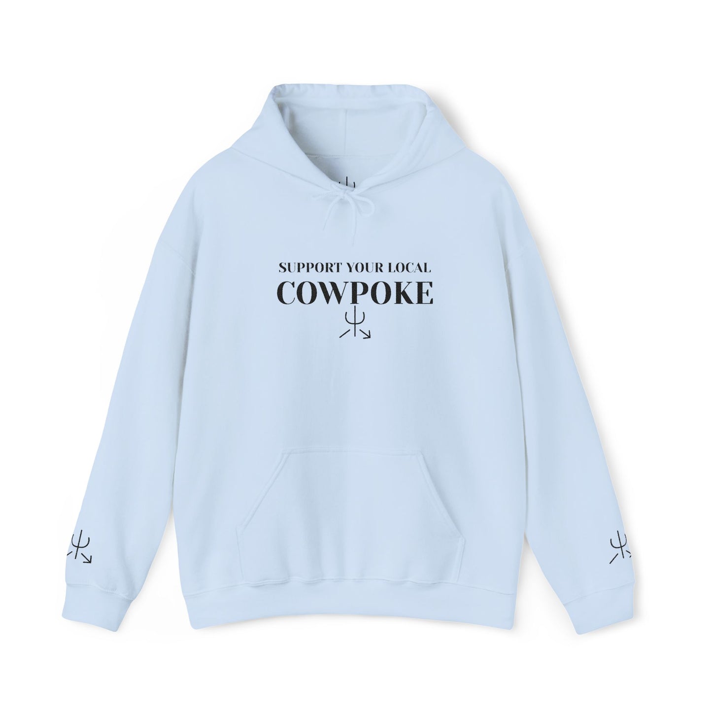 Support Your Local Cowpoke Embroidered Hoodie