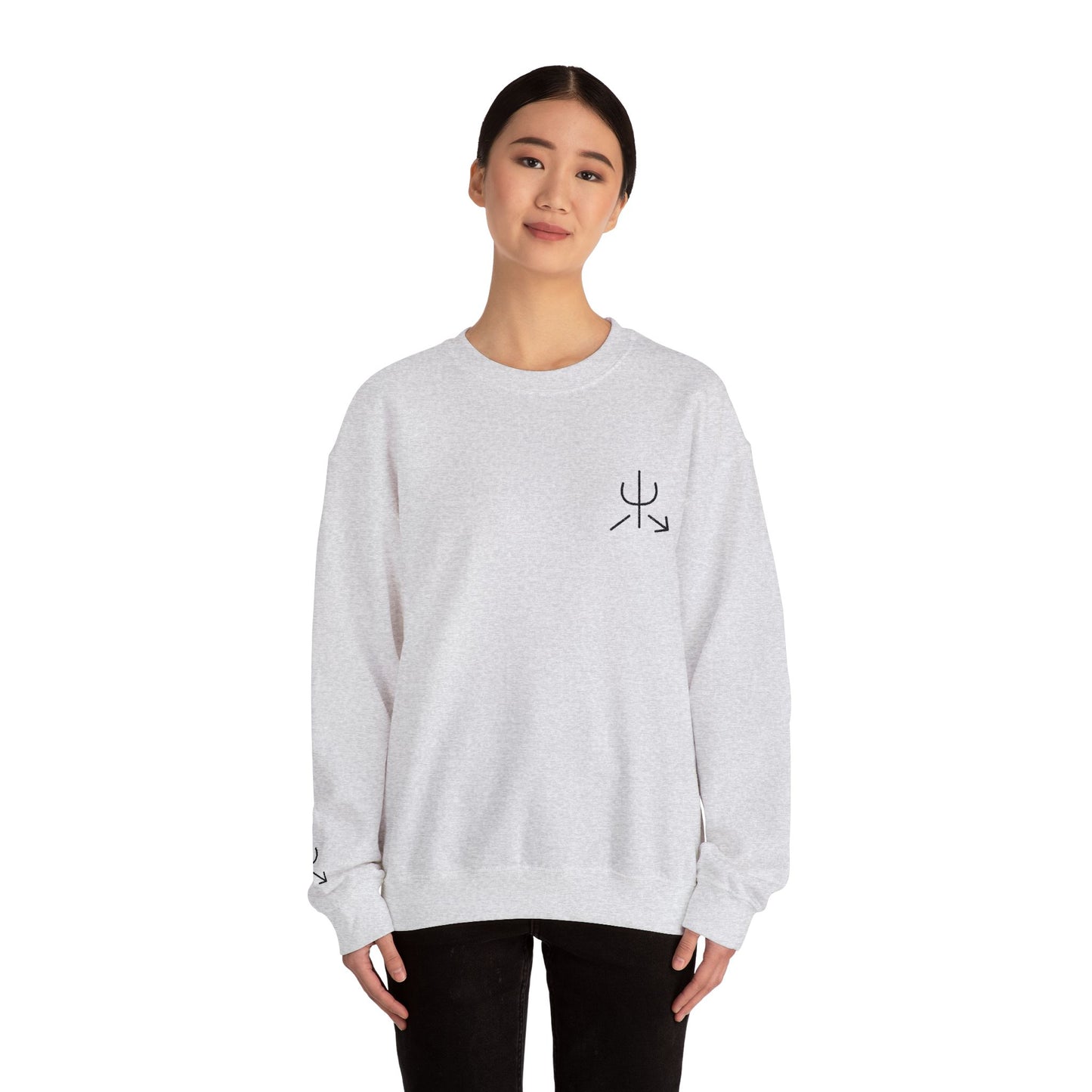Branded Embroidered Crewneck Sweatshirt