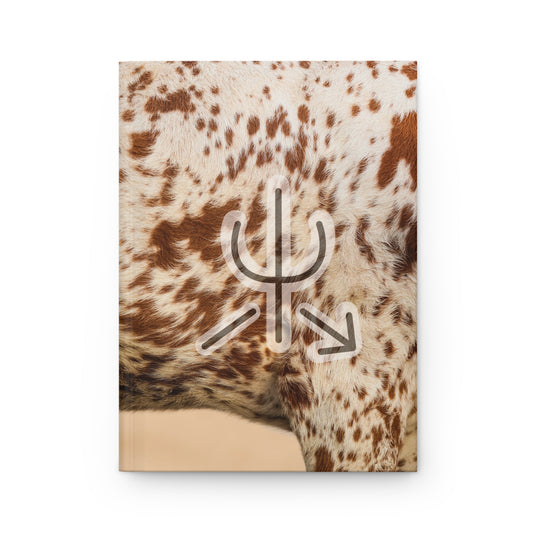 Branded Speckled Heifer Hardcover Journal — Notebook
