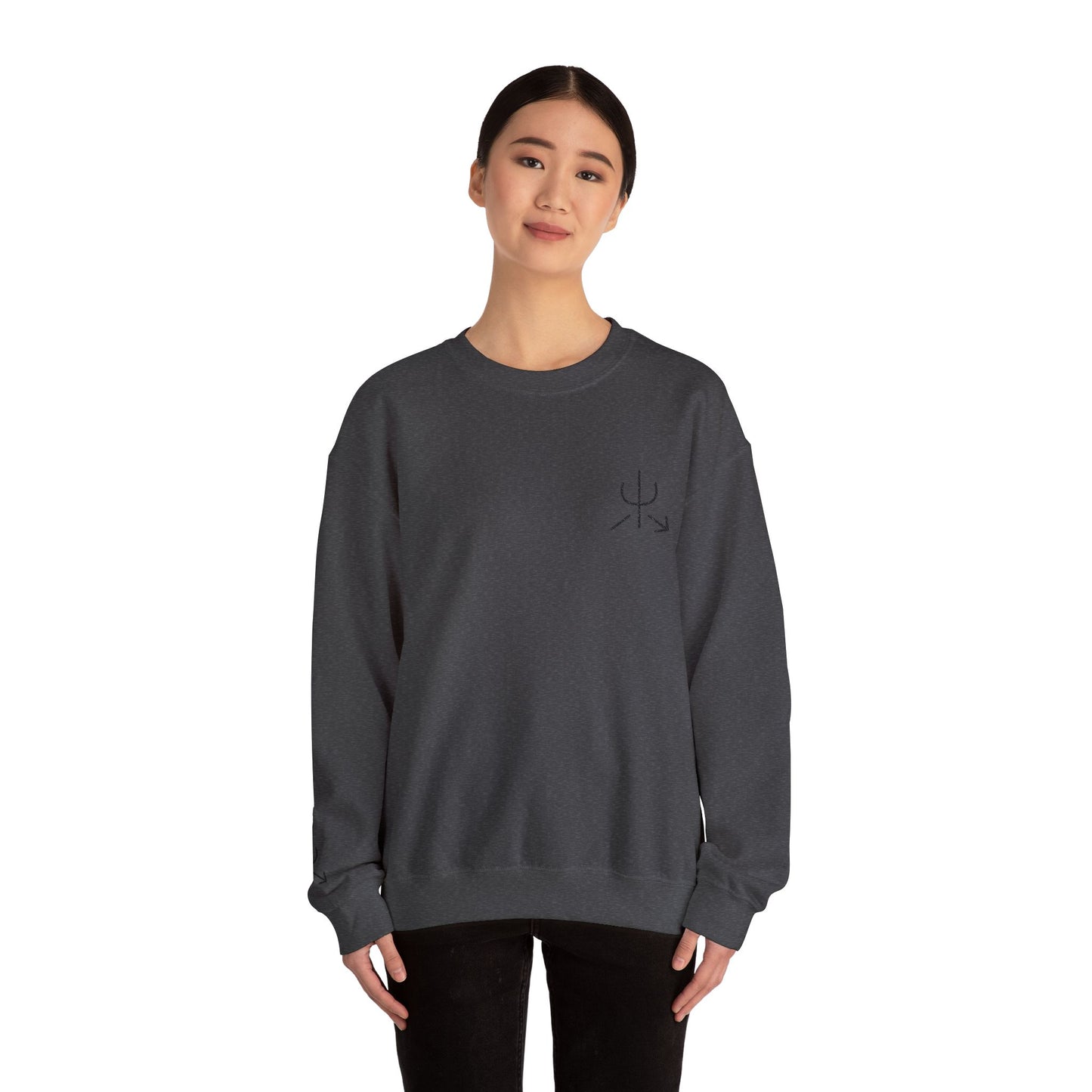 Branded Embroidered Crewneck Sweatshirt