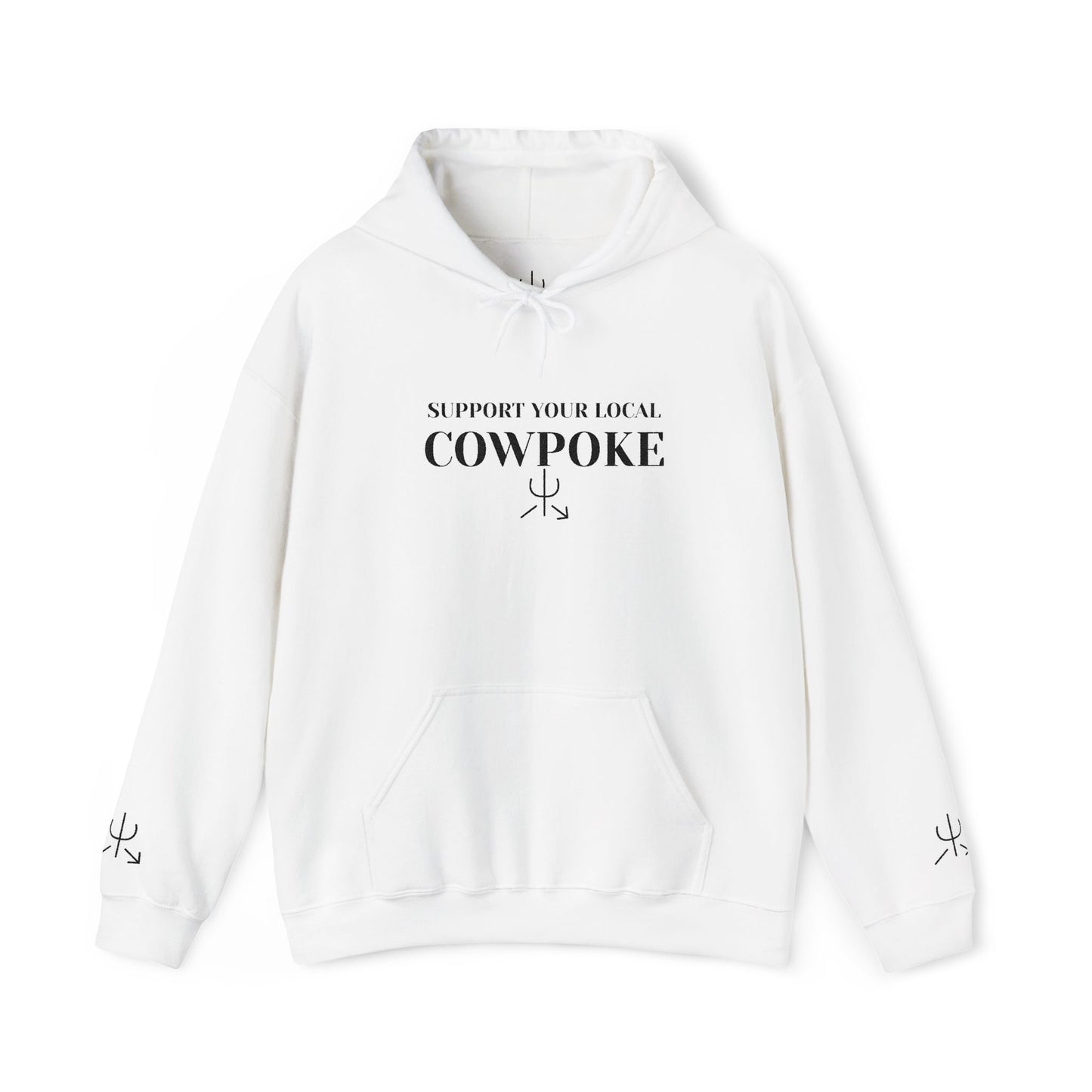 Support Your Local Cowpoke Embroidered Hoodie