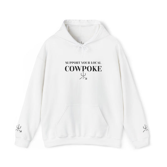 Support Your Local Cowpoke Embroidered Hoodie