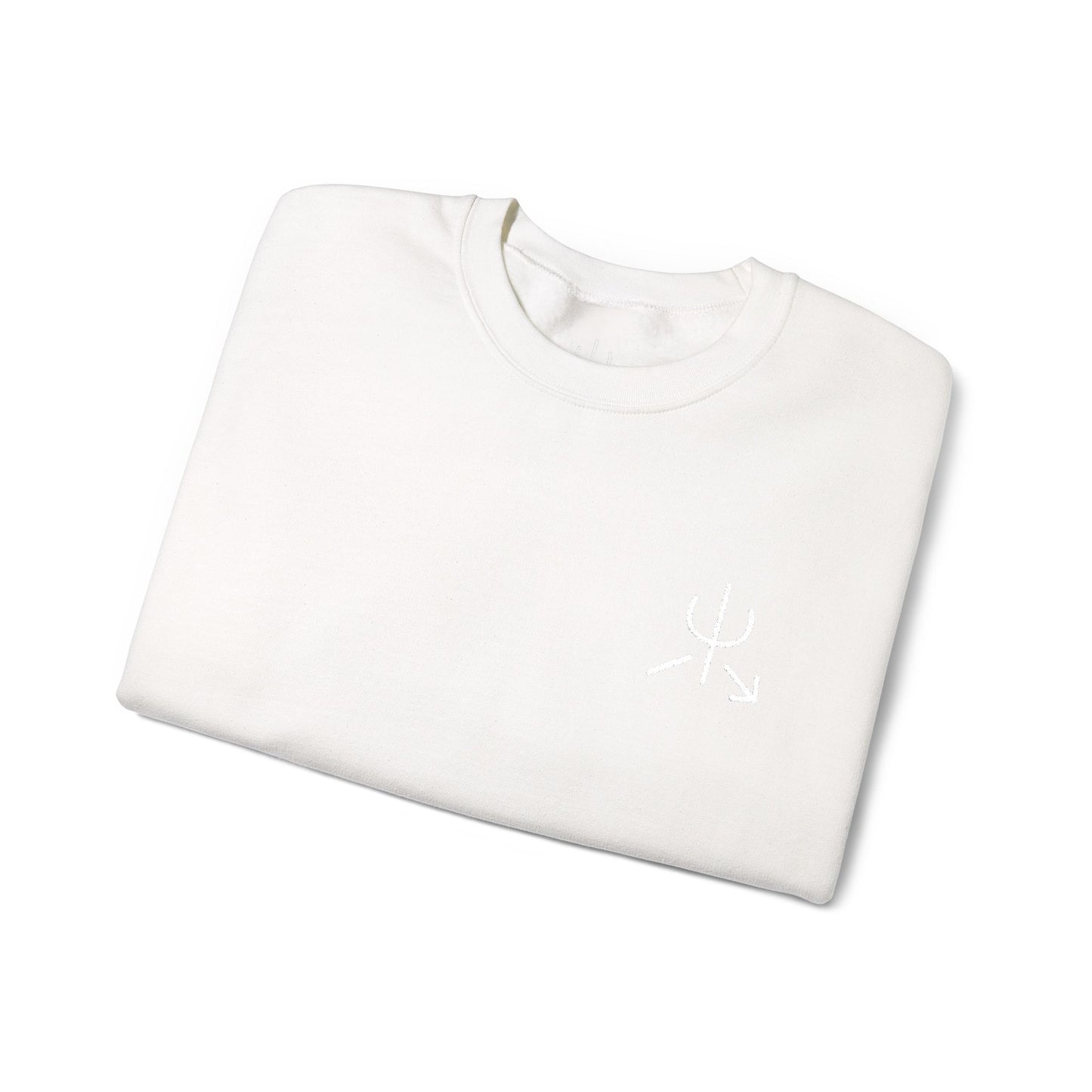 Branded Embroidered Crewneck Sweatshirt