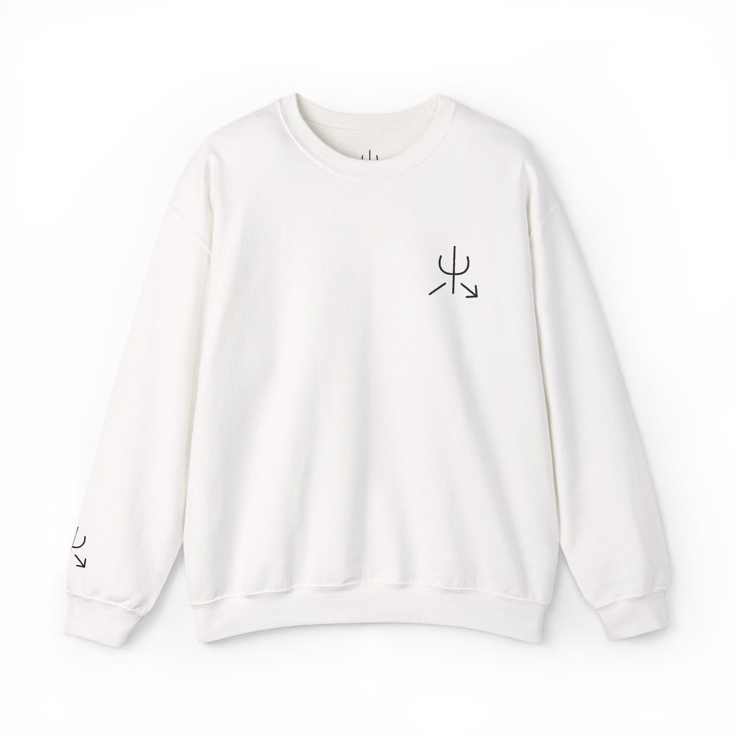 Branded Embroidered Crewneck Sweatshirt