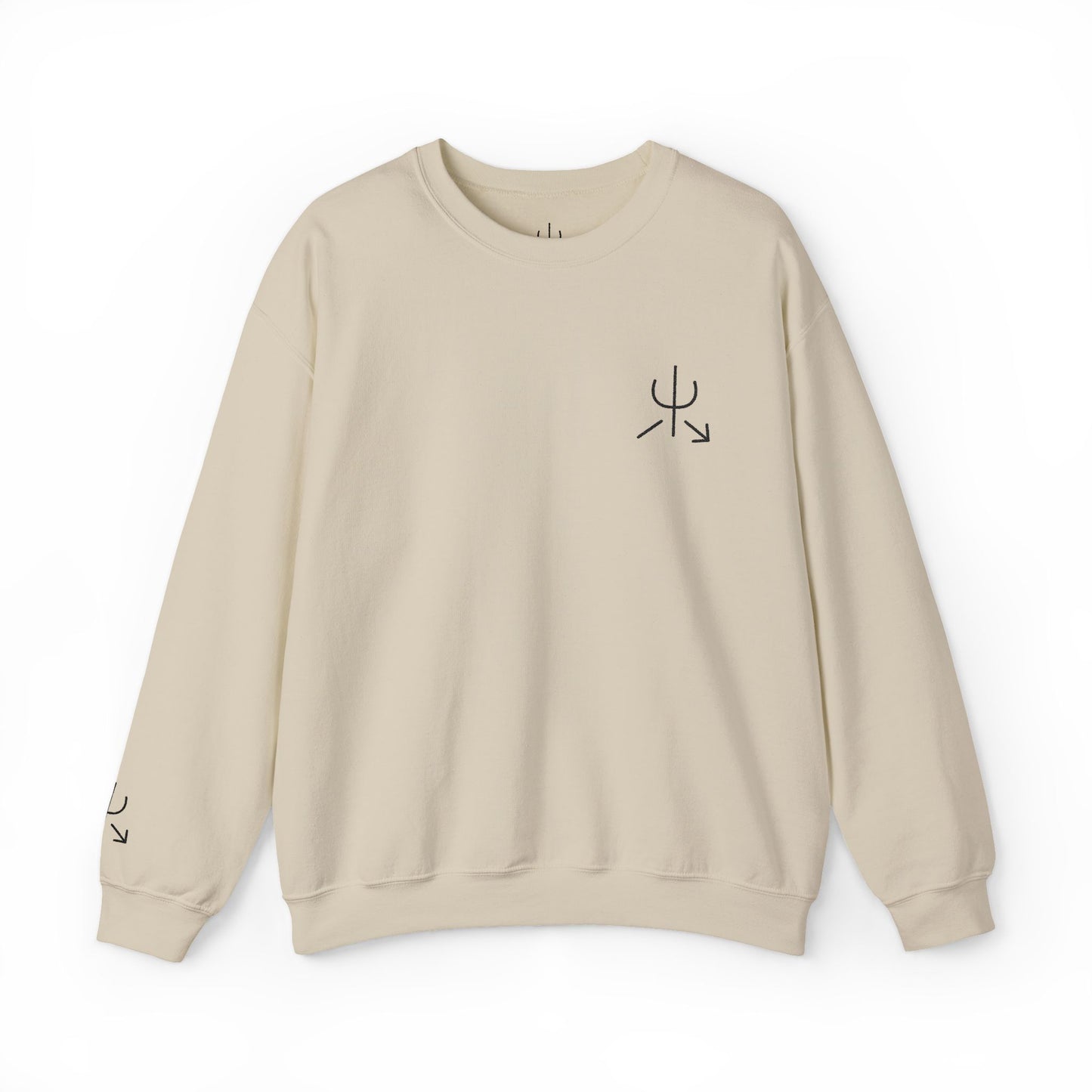 Branded Embroidered Crewneck Sweatshirt