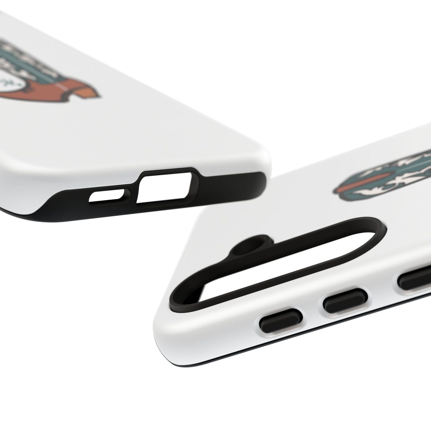 Turquoise Western Cowboy Boot Phone Case | Hand-drawn by Chase Templeton