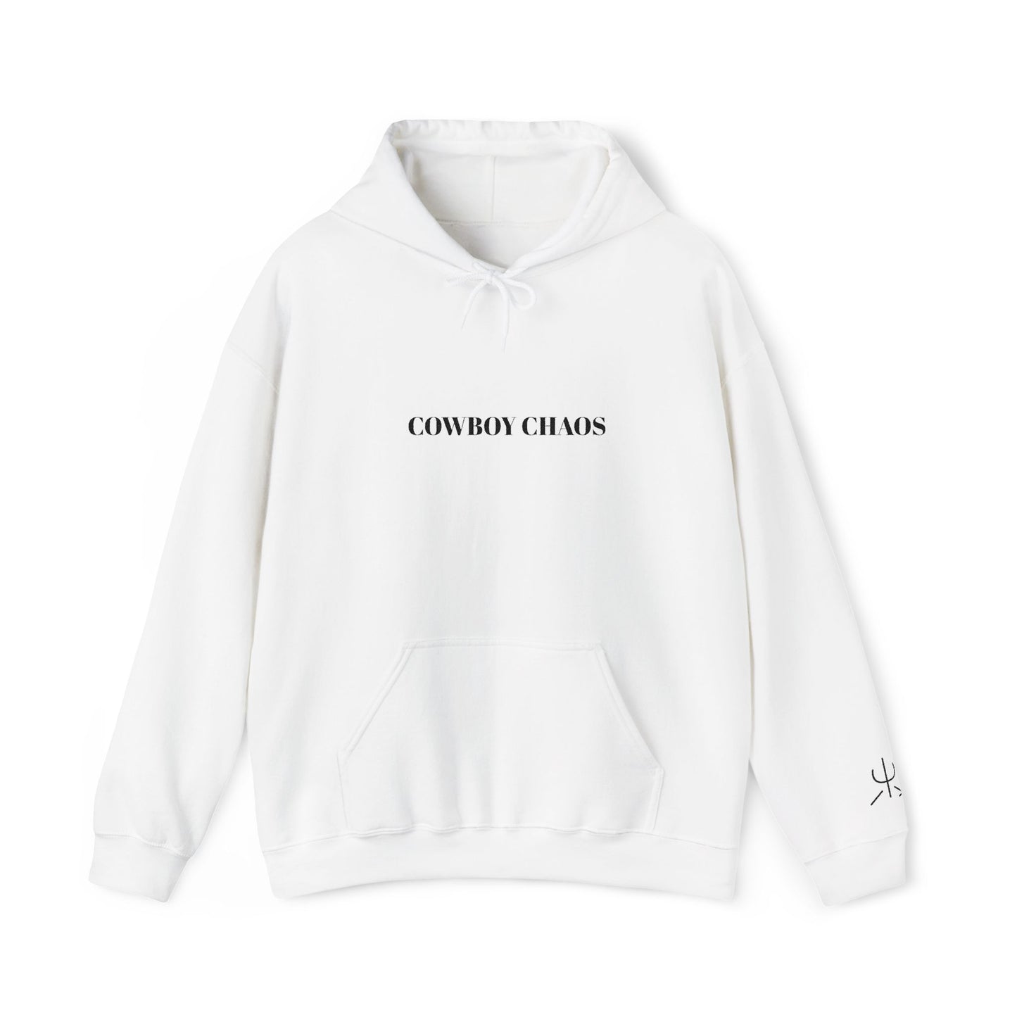 Embroidered Cowboy Chaos Hoodie —Pullover