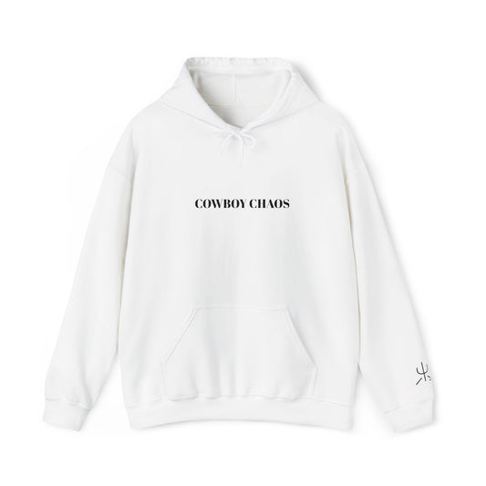 Embroidered Cowboy Chaos Hoodie —Pullover
