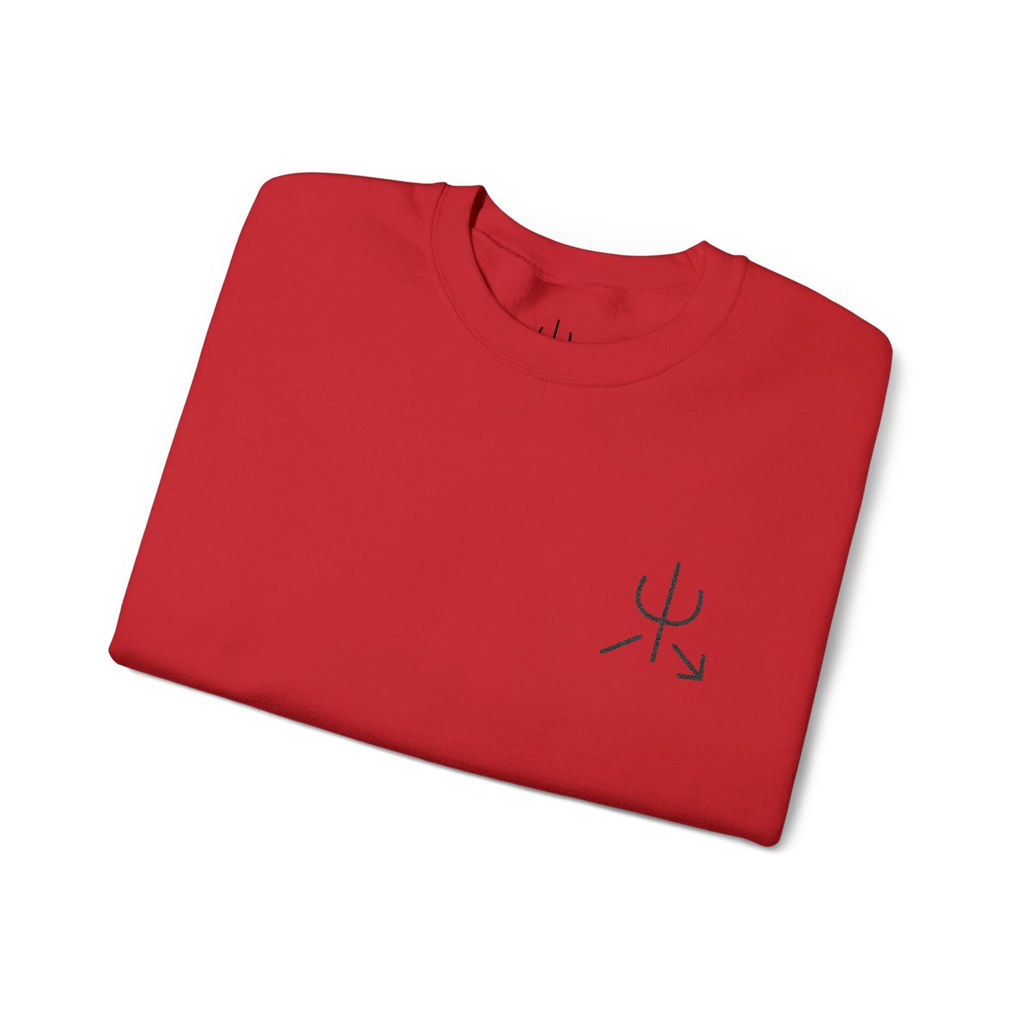 Branded Embroidered Crewneck Sweatshirt