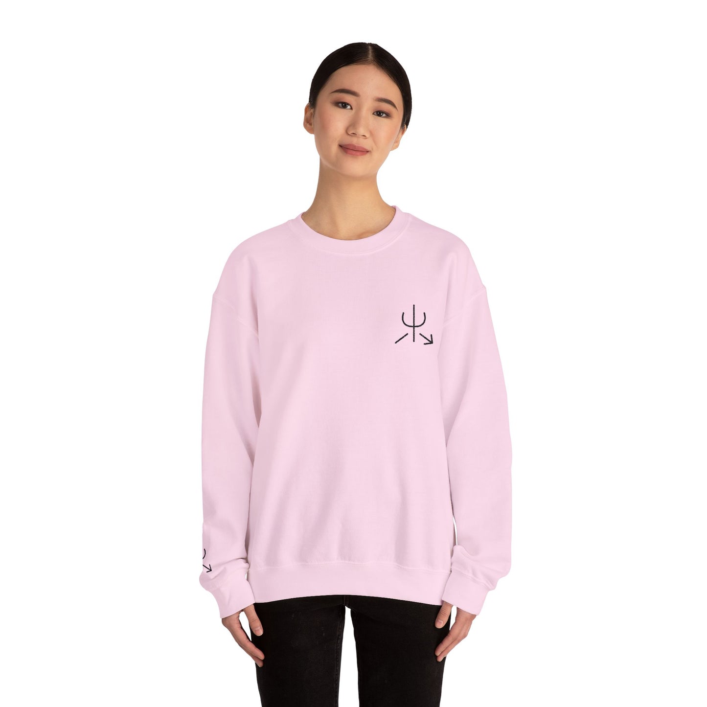 Branded Embroidered Crewneck Sweatshirt