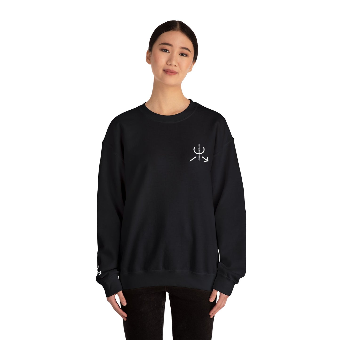 Branded Embroidered Crewneck Sweatshirt