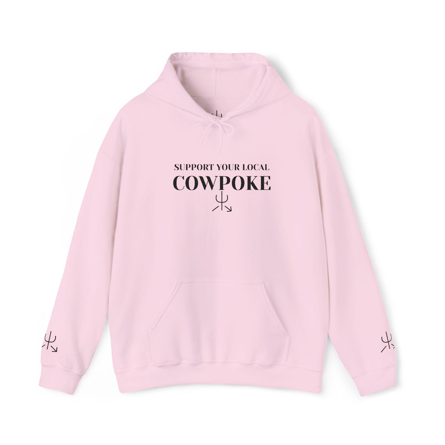 Support Your Local Cowpoke Embroidered Hoodie