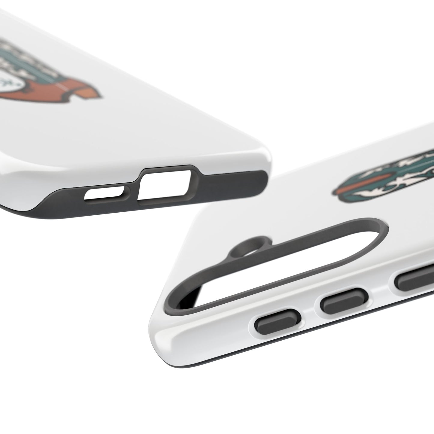 Turquoise Western Cowboy Boot Phone Case | Hand-drawn by Chase Templeton