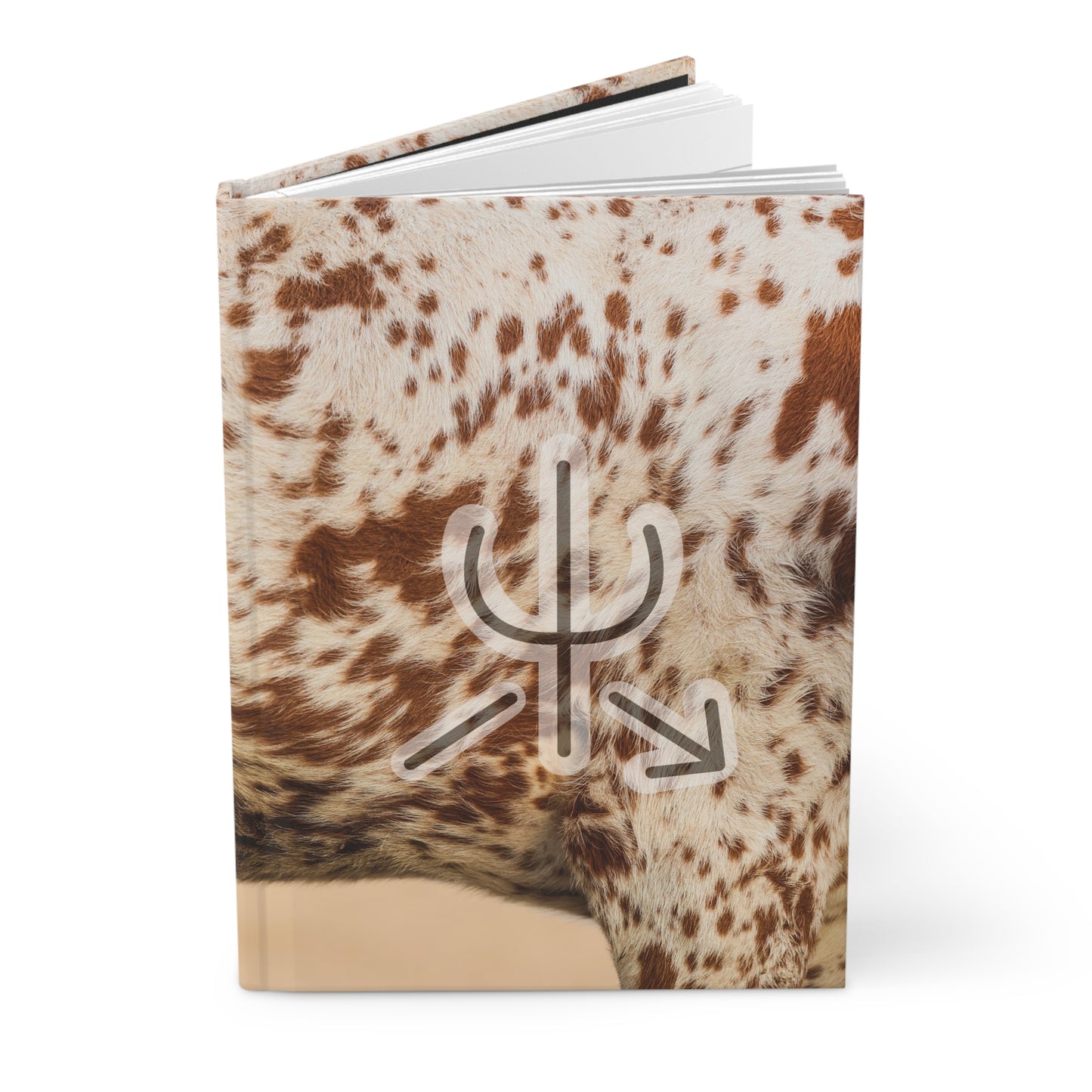 Branded Speckled Heifer Hardcover Journal — Notebook
