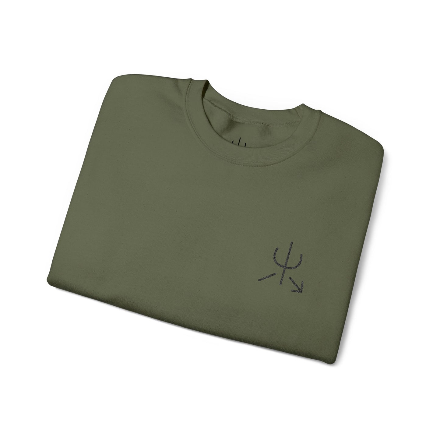 Branded Embroidered Crewneck Sweatshirt