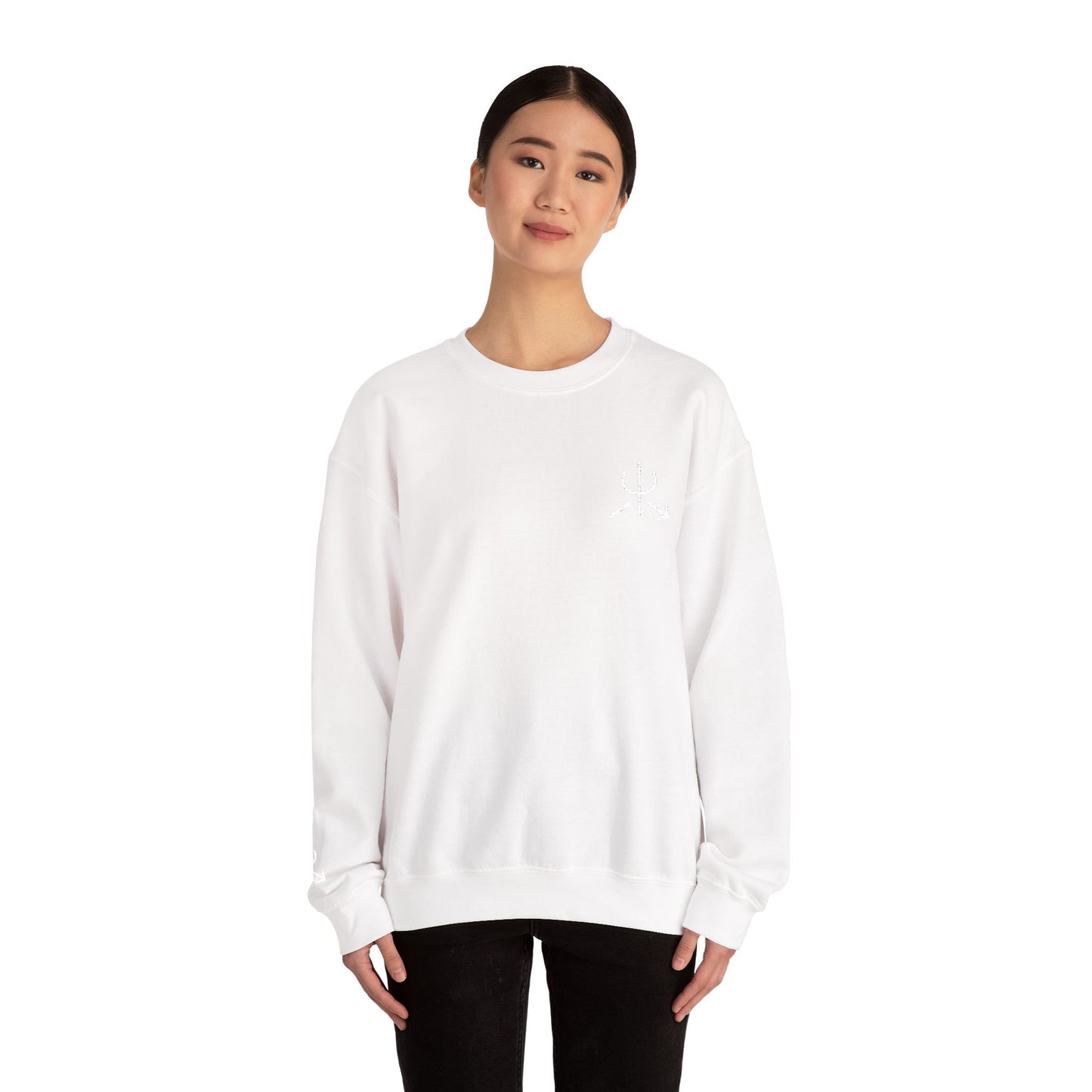 Branded Embroidered Crewneck Sweatshirt