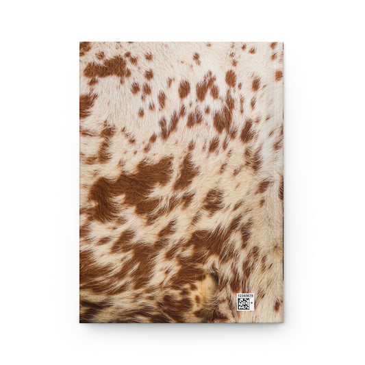 Branded Speckled Heifer Hardcover Journal — Notebook