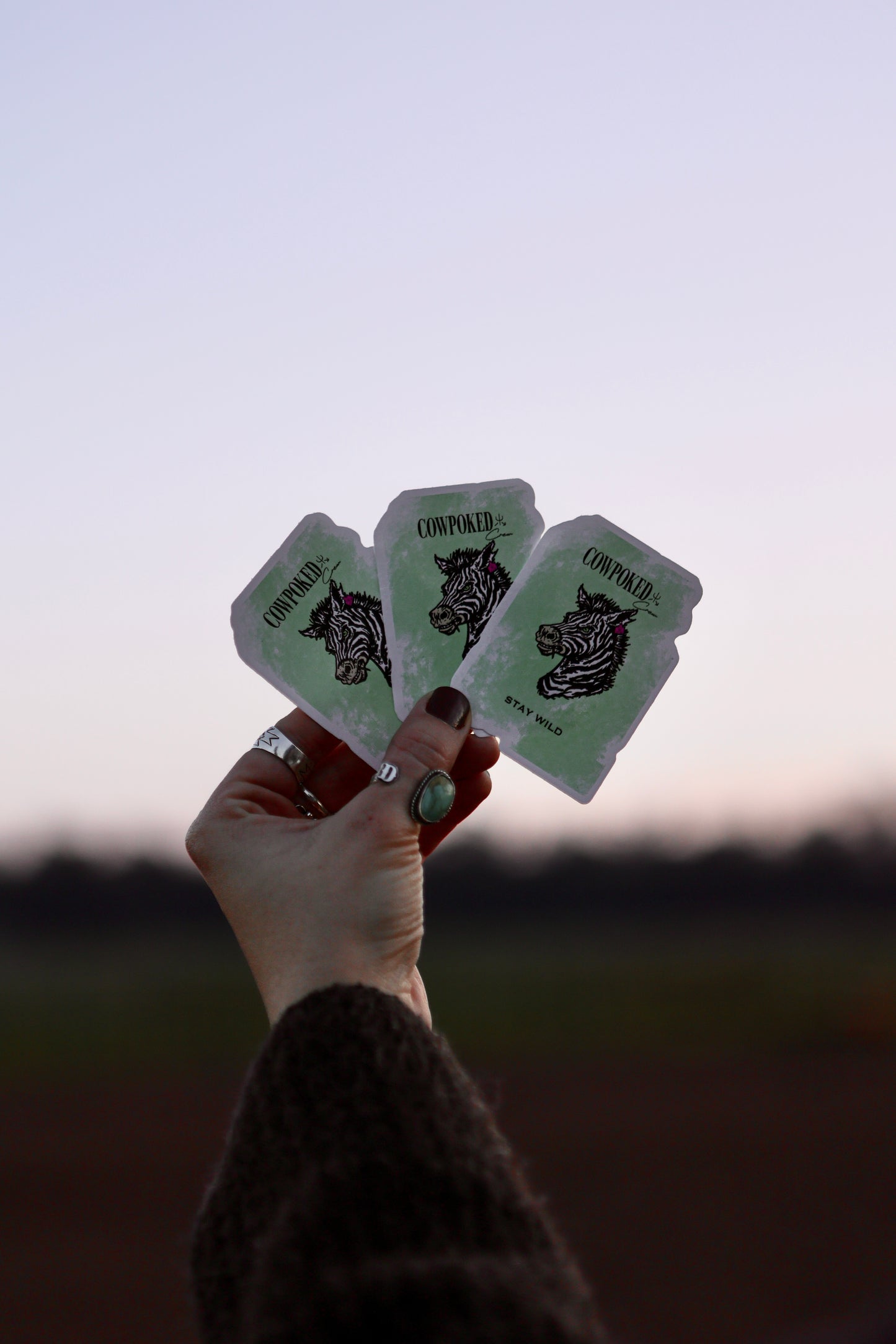 Cowpoked Crew- Stay Wild Sticker