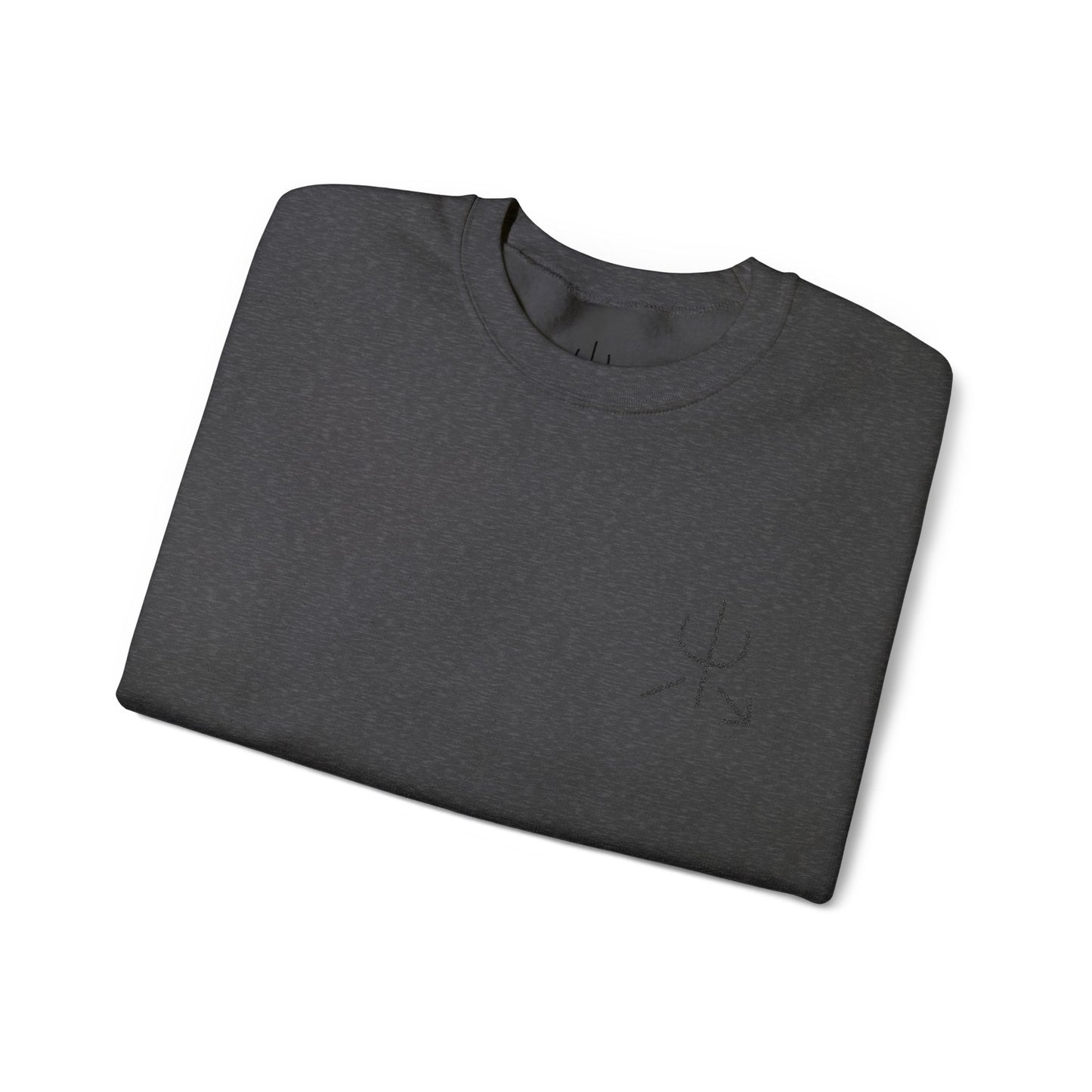 Branded Embroidered Crewneck Sweatshirt
