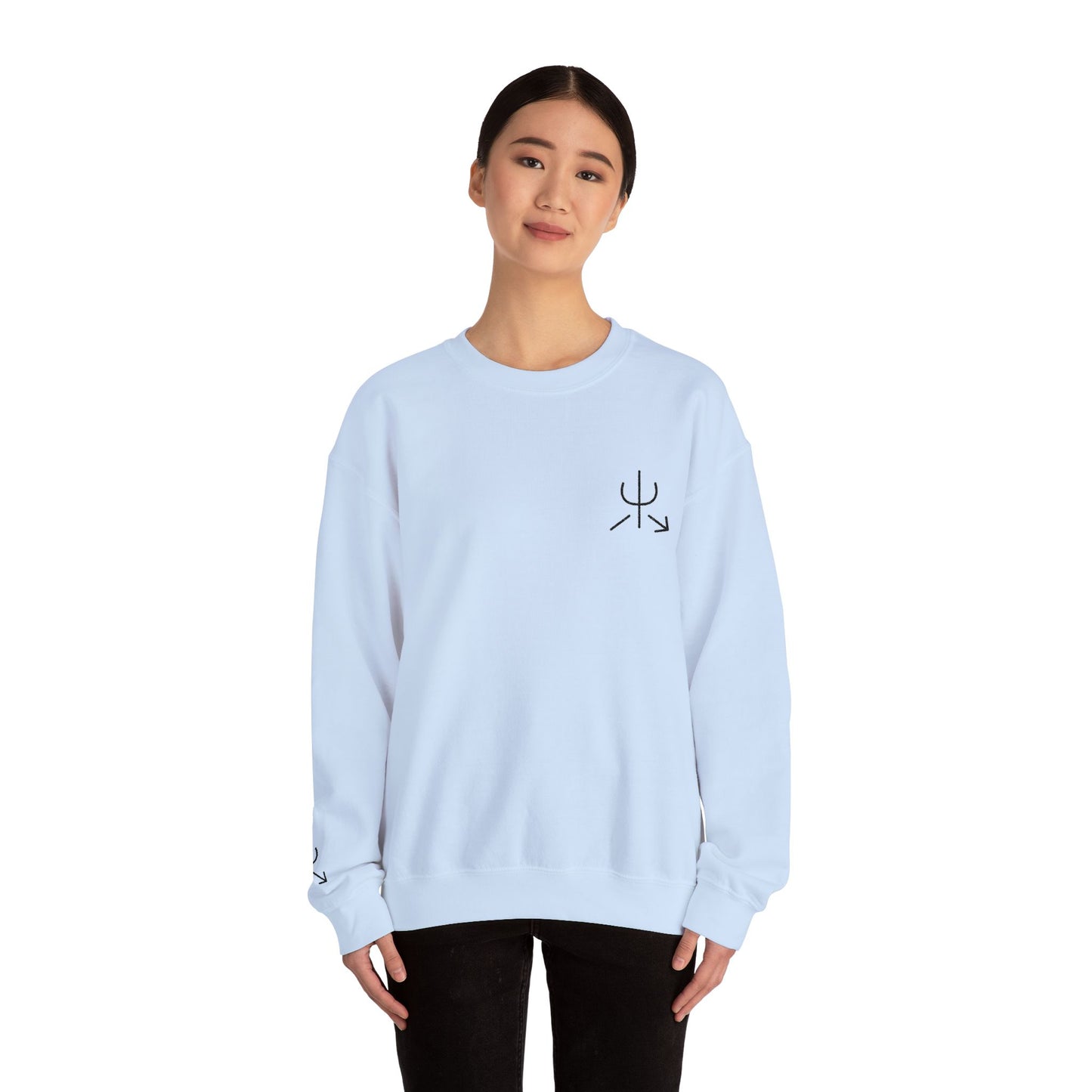 Branded Embroidered Crewneck Sweatshirt