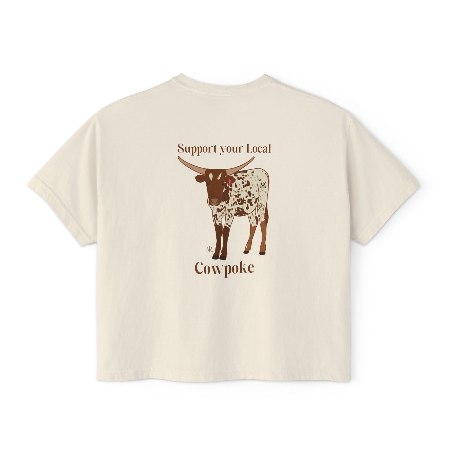 Support Your Local Cowpoke- Marlboro Cropped Tee