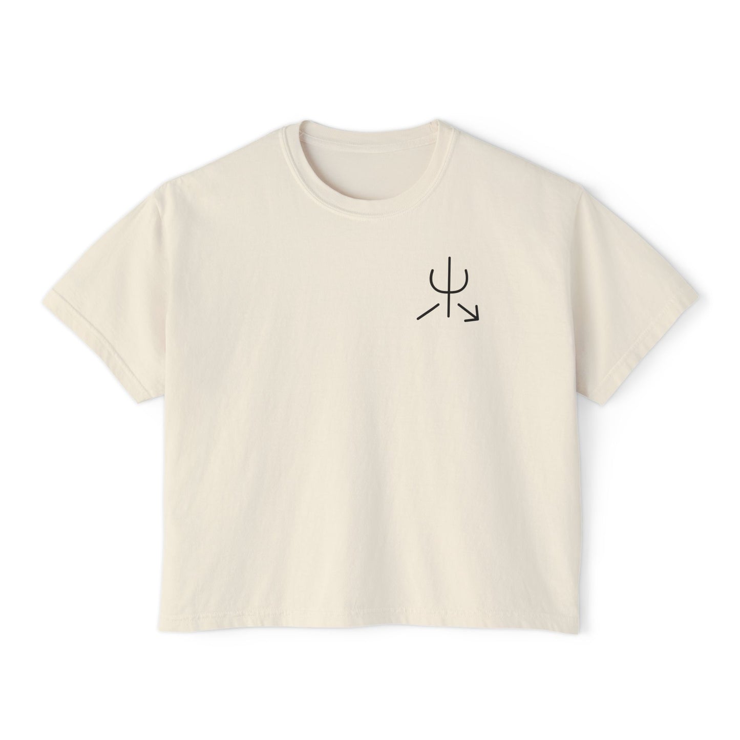 Support Your Local Cowpoke- Calligraphy Cropped Tee