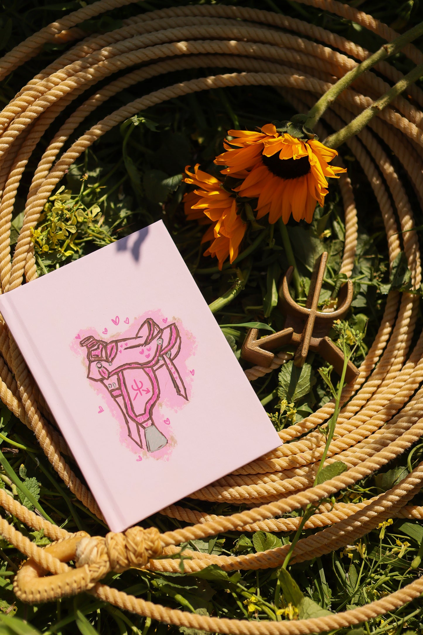 The Prairie Pink Saddle Hardcover Journal