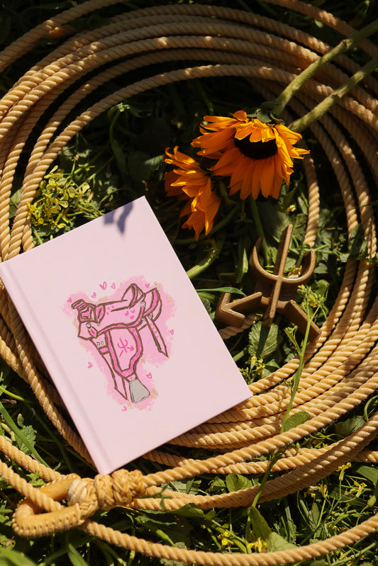 The Prairie Pink Saddle Hardcover Journal