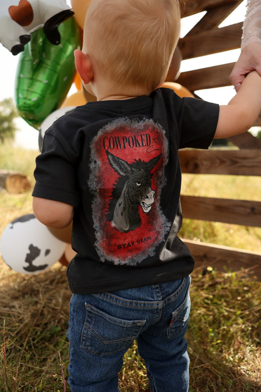Cowpoked Crew "Stay Mean" Mule Kids Tee