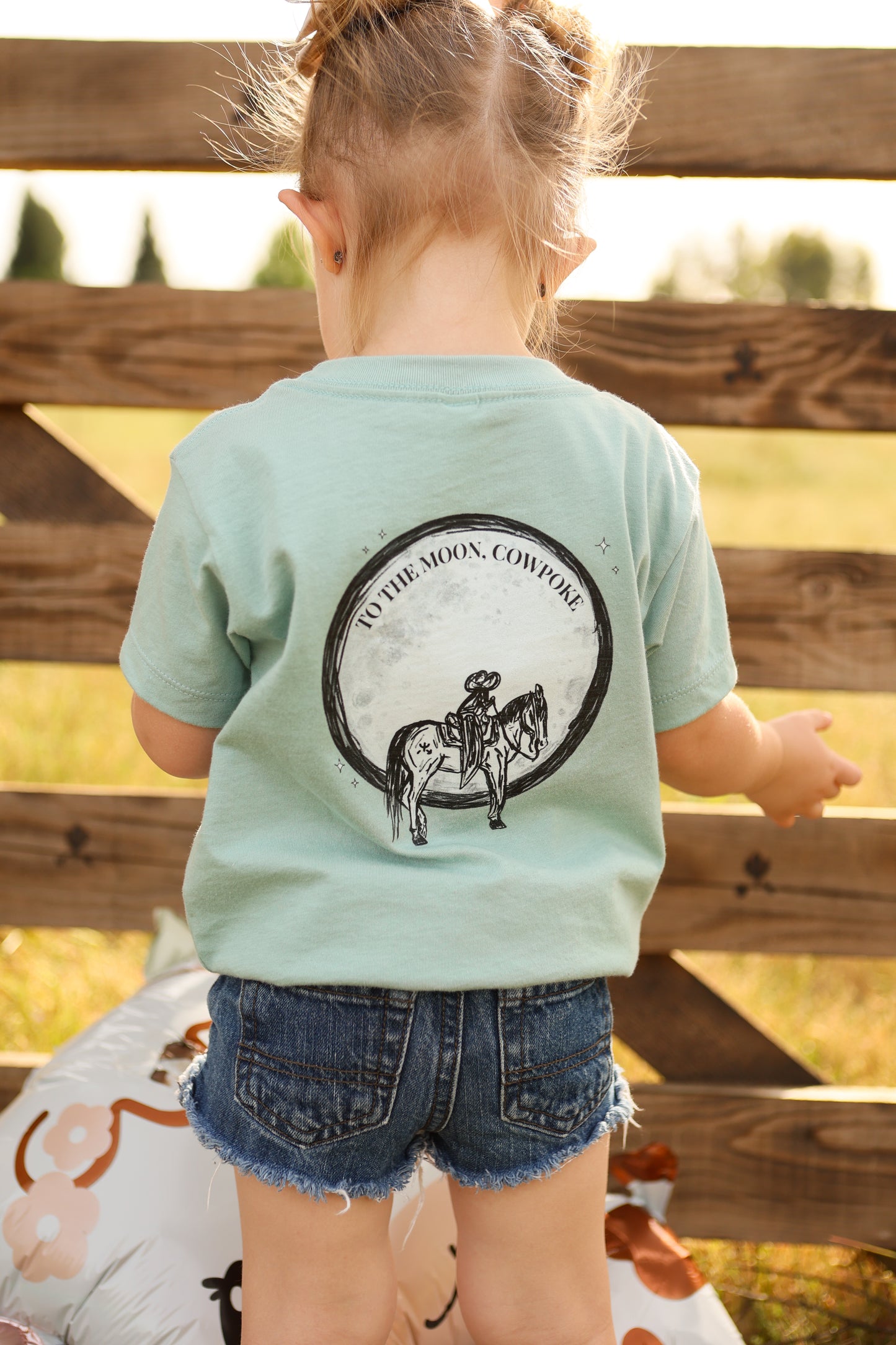 "To the Moon Cowpoke" Kids Tee