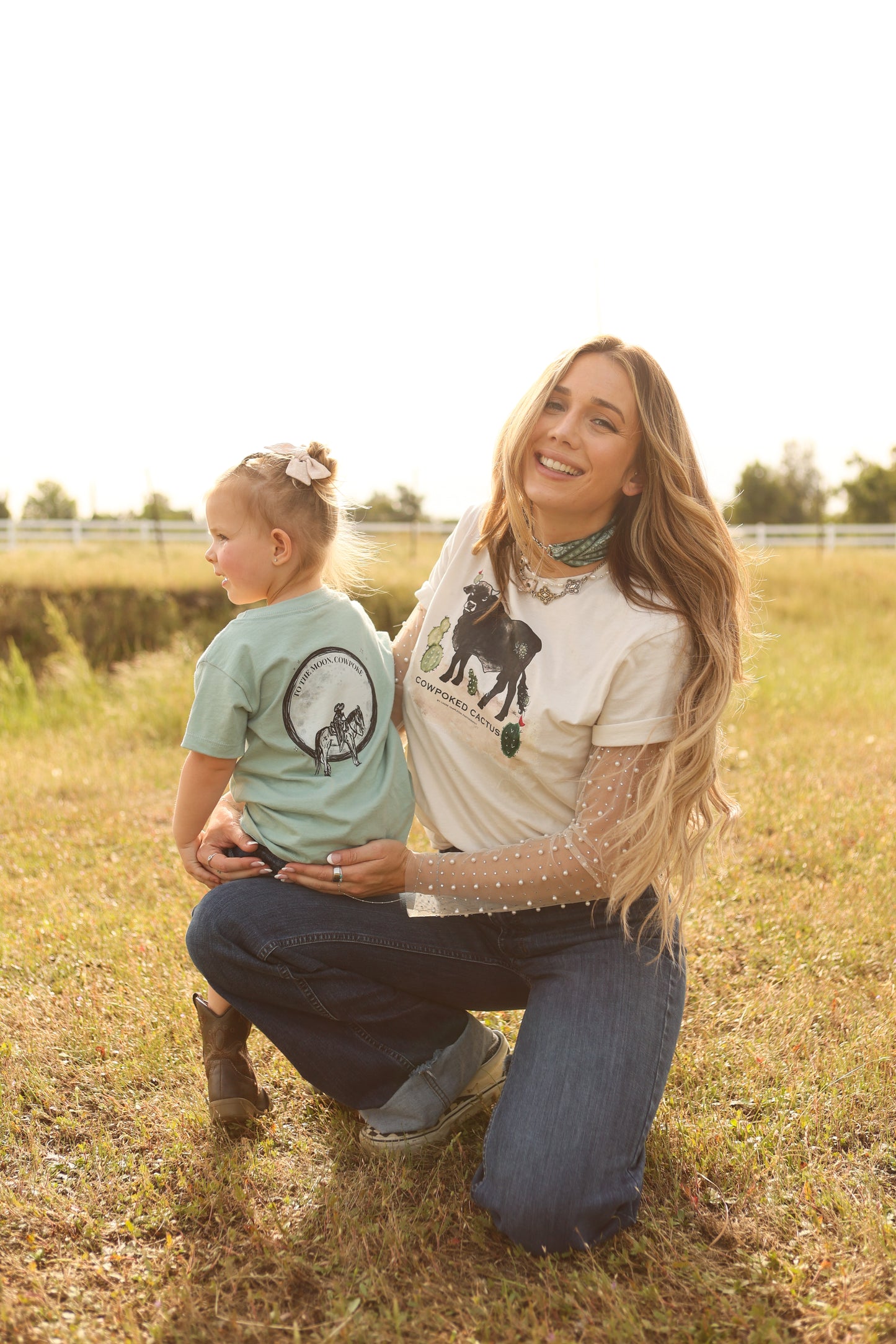 "To the Moon Cowpoke" Kids Tee