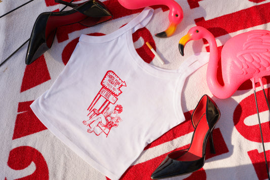 Horse Poor Heights Tank Top- Pink