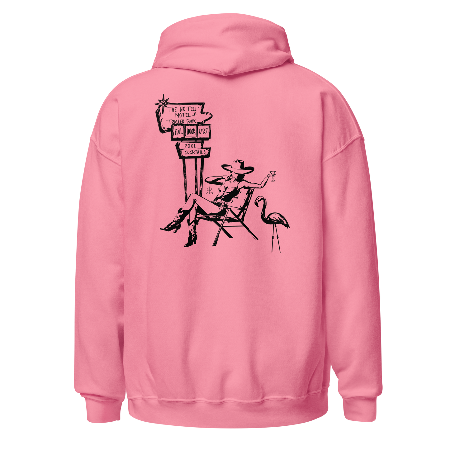No Tell Motel & Trailer Park Hoodie- Black
