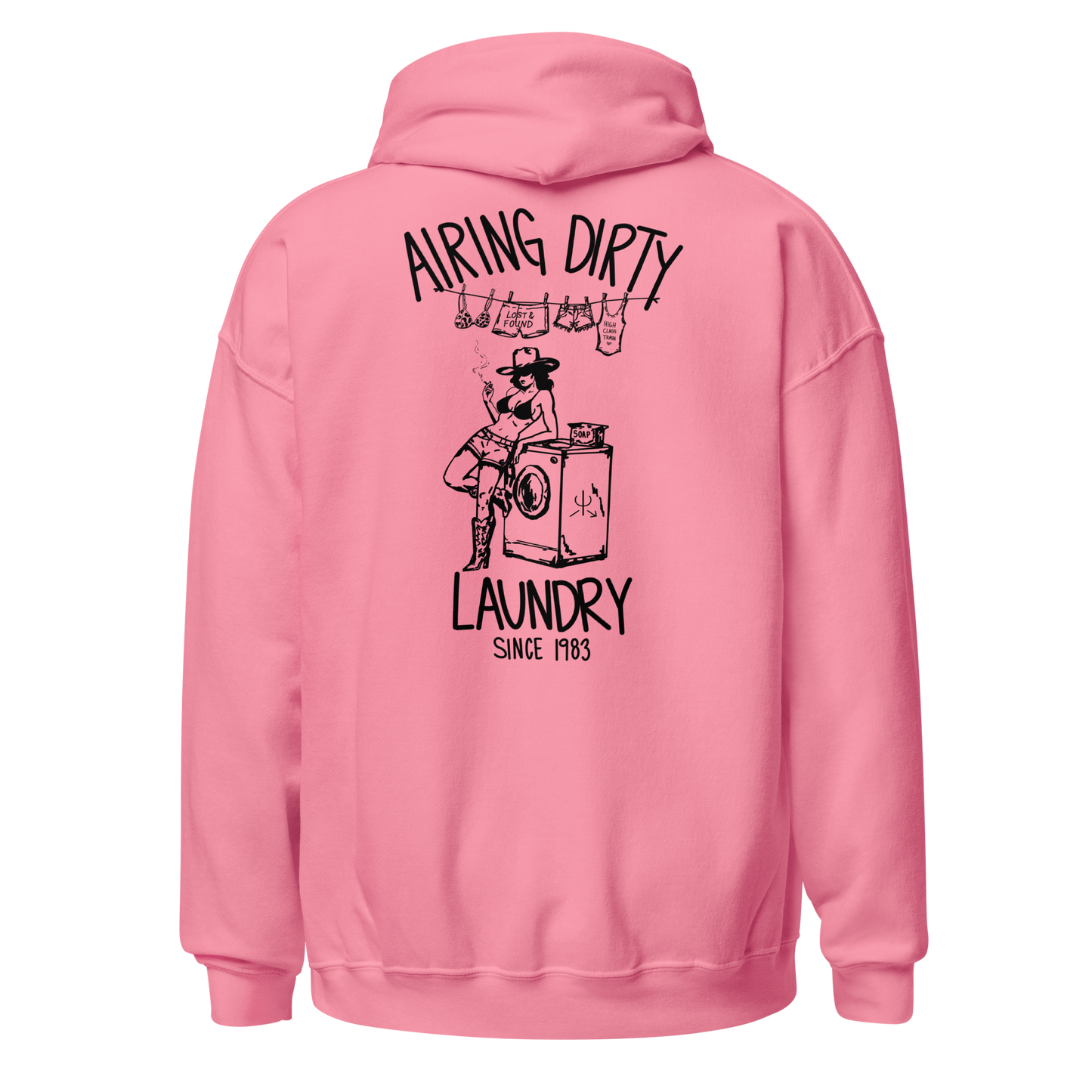 Airing Dirty Laundry Hoodie- Black