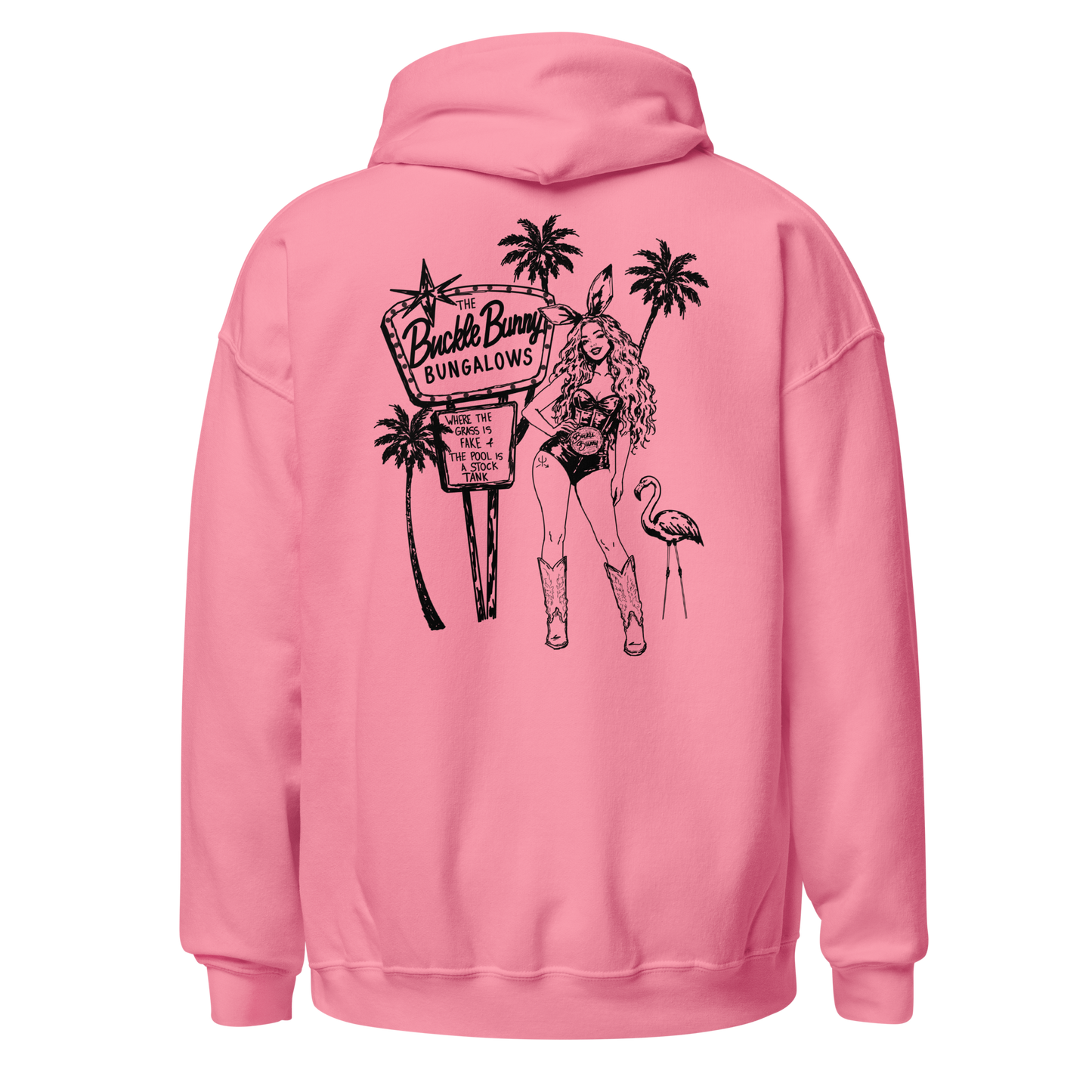 Buckle Bunny Bungalows Hoodie- Black