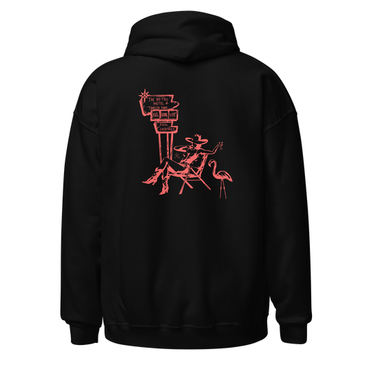 No Tell Motel & Trailer Park Hoodie- Pink