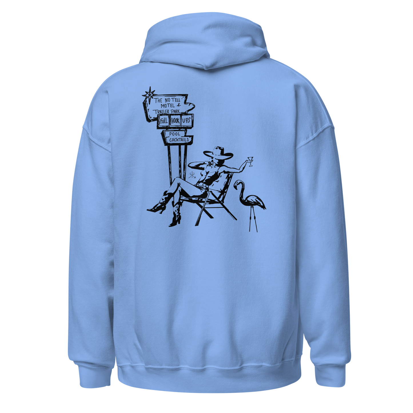 No Tell Motel & Trailer Park Hoodie- Black