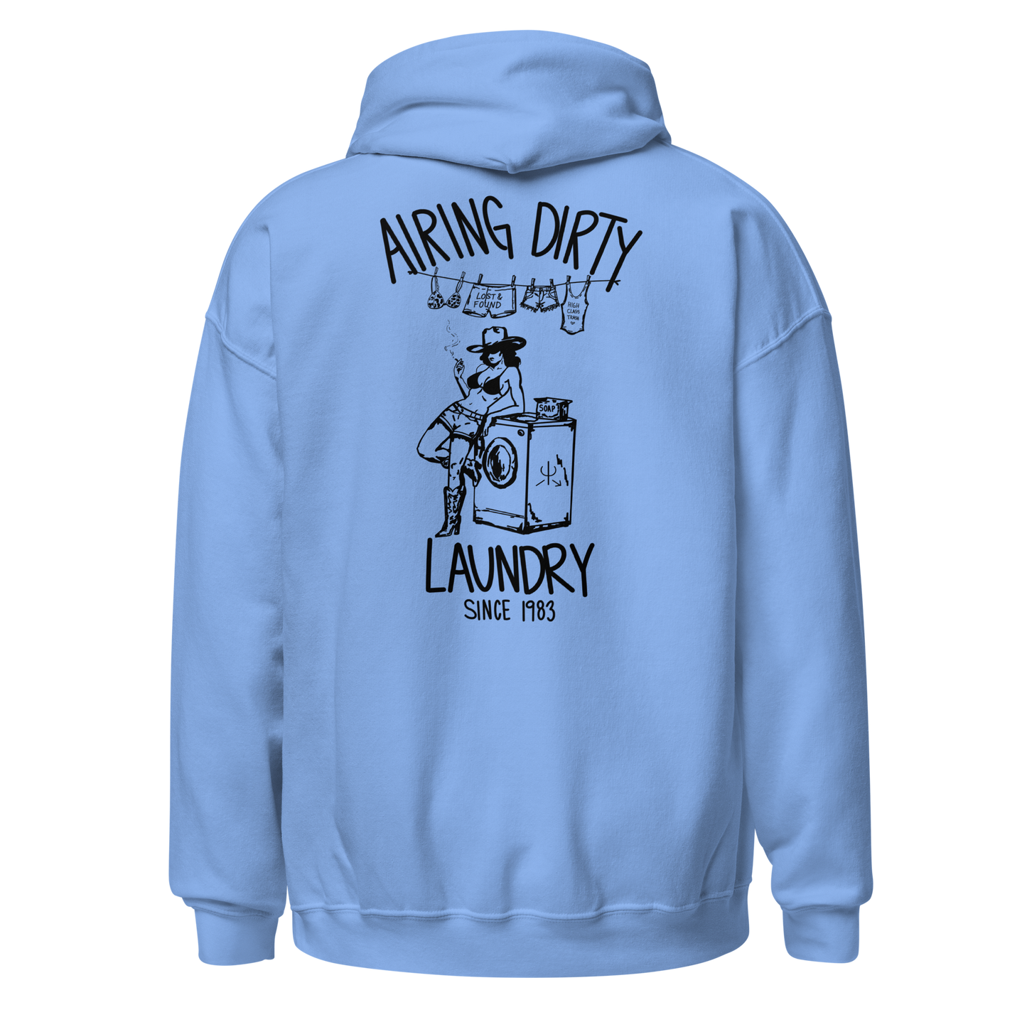 Airing Dirty Laundry Hoodie- Black
