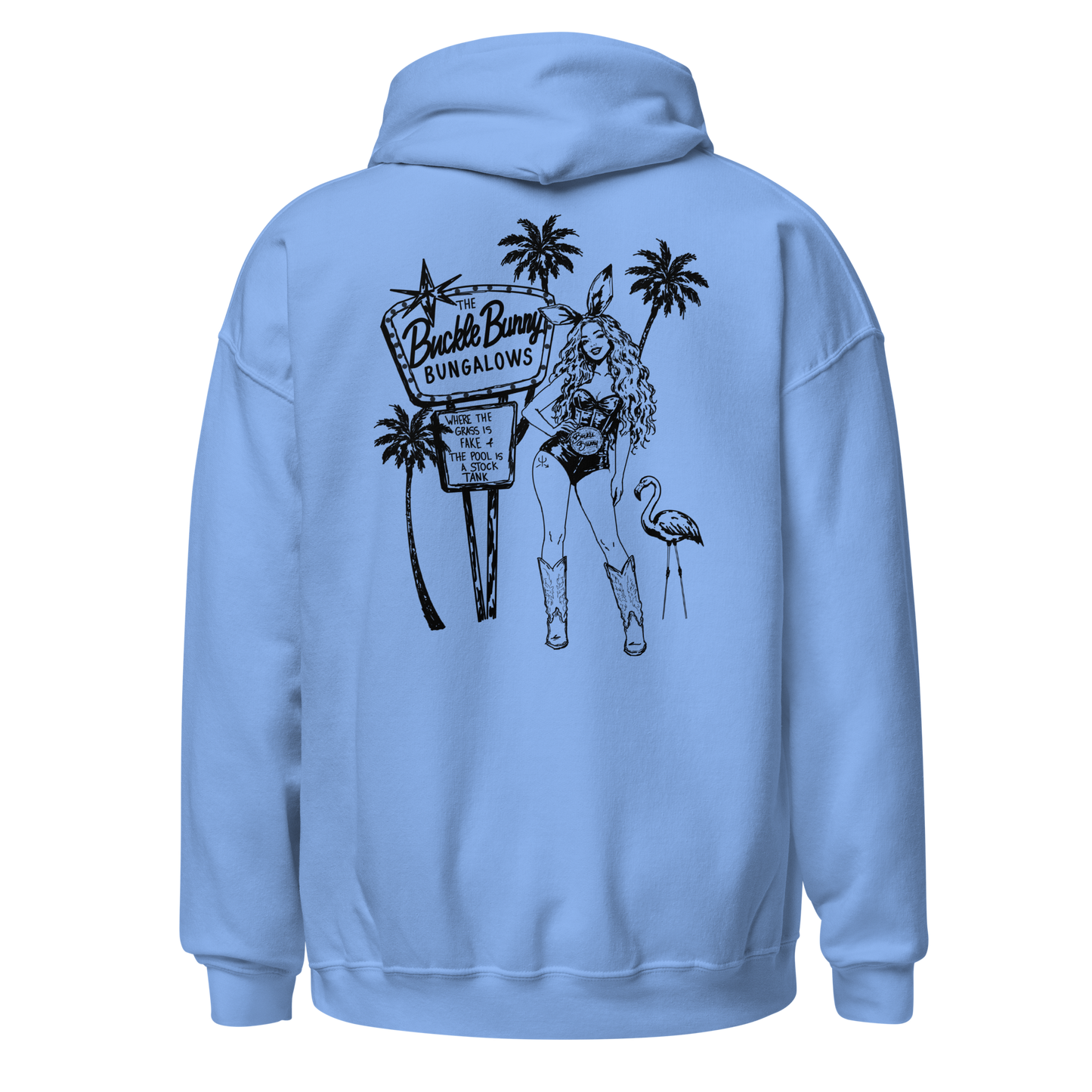 Buckle Bunny Bungalows Hoodie- Black