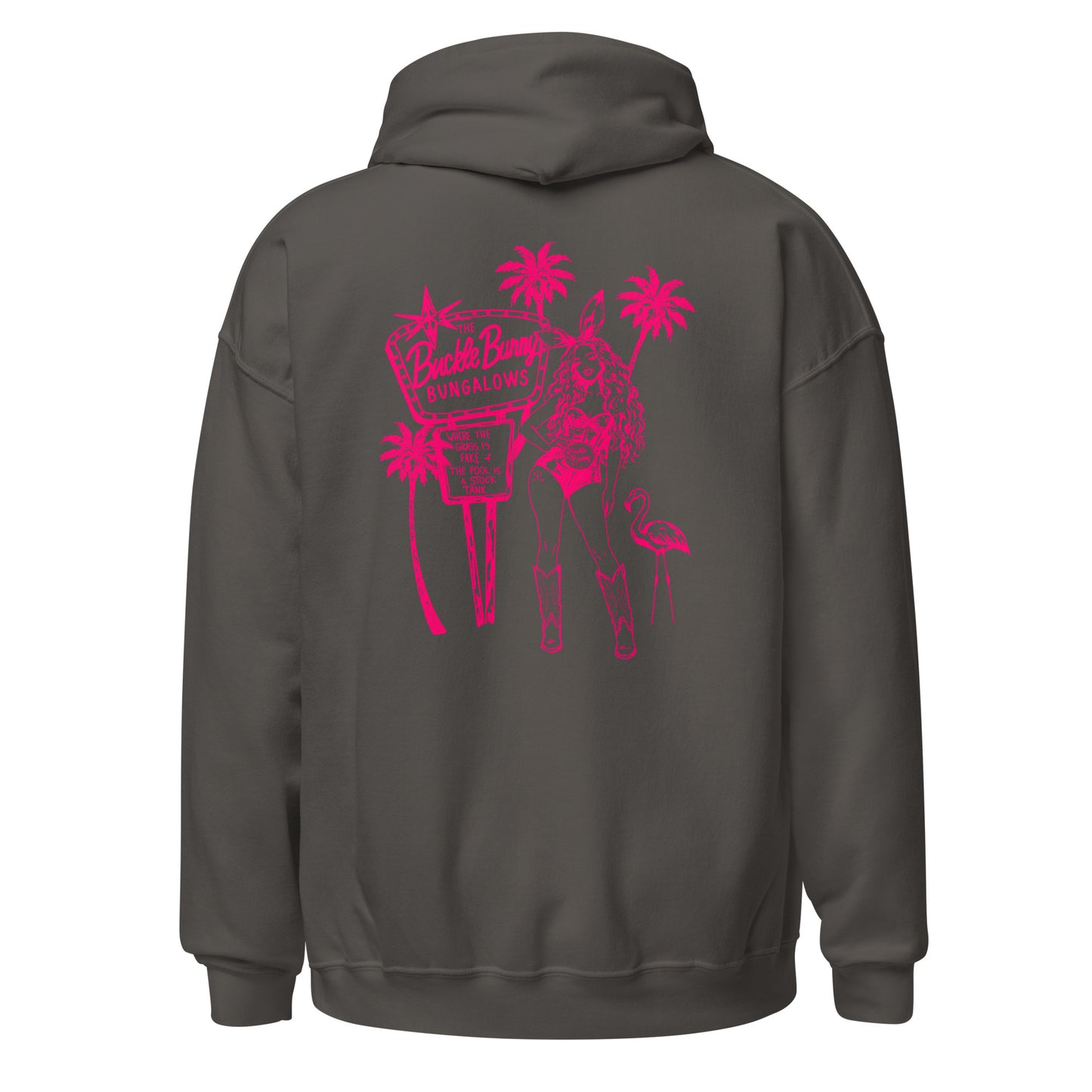 Buckle Bunny Bungalows Hoodie- Pink