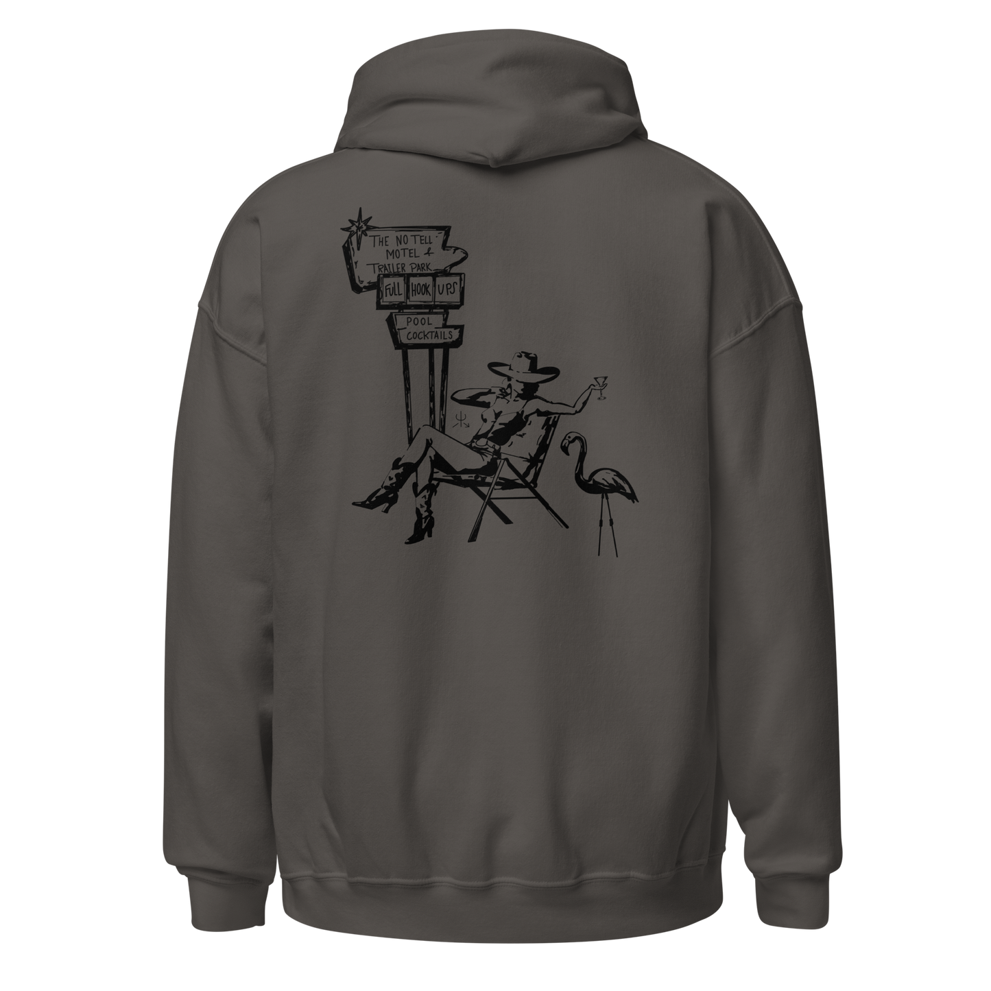 No Tell Motel & Trailer Park Hoodie- Black